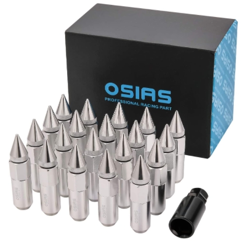OSIAS Bullet-Style Chrome Spike Lug Nuts